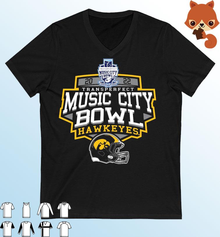 Iowa New Year's Eve 2022 Transperfect Music City Bowl Shirt