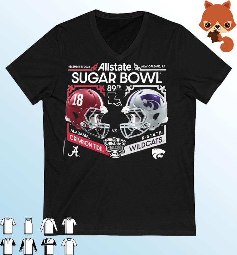 K-State vs Alabama Allstate Sugar Bowl 2022 Vintage Helmet Matchup Shirt