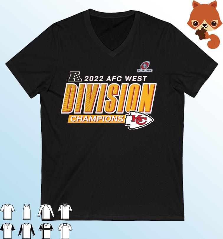 Kansas City Chiefs 2022 AFC West Division Champions Big & Tall Divide & Conquer T-Shirt
