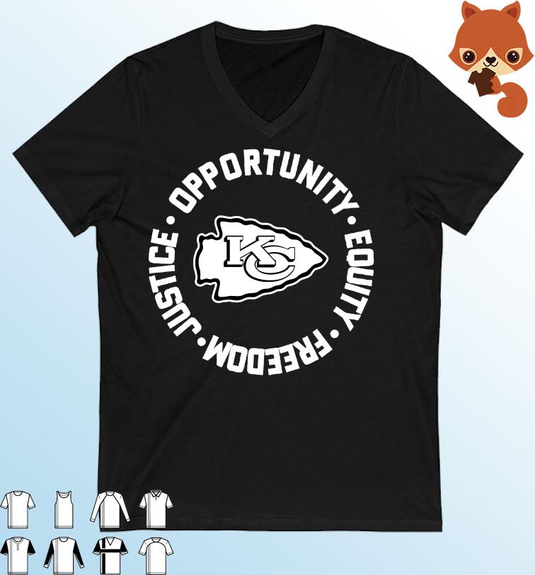 Kansas City Chiefs Opportunity Equality Freedom Justice Shirt