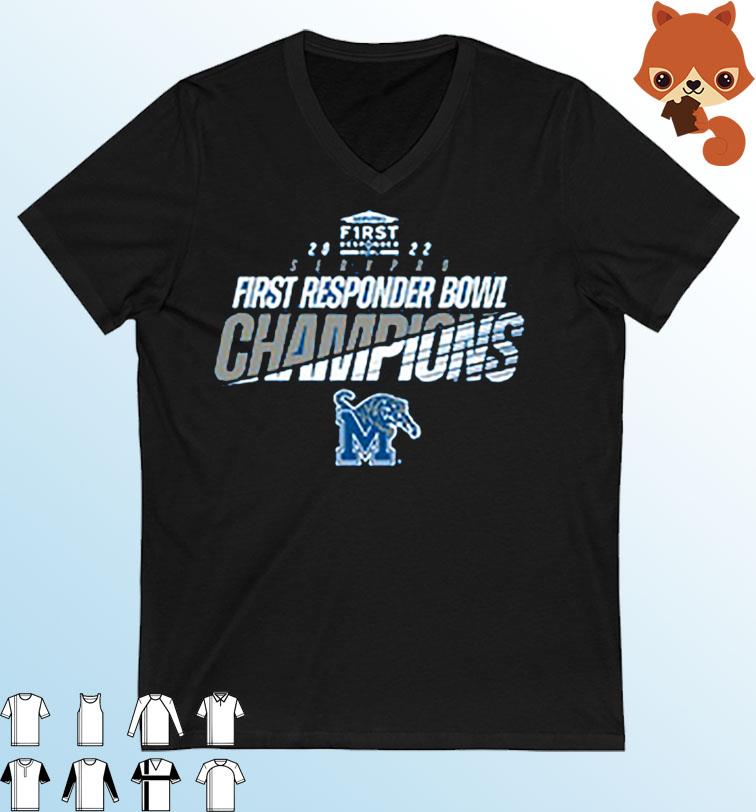 Memphis Tigers 2022 First Responders Bowl Champions shirt