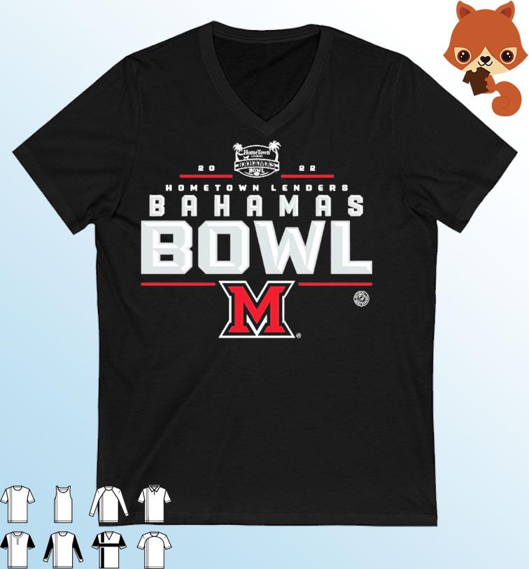 Miami Redhawks 2022 Hometown Lenders Bahamas Bowl Shirt
