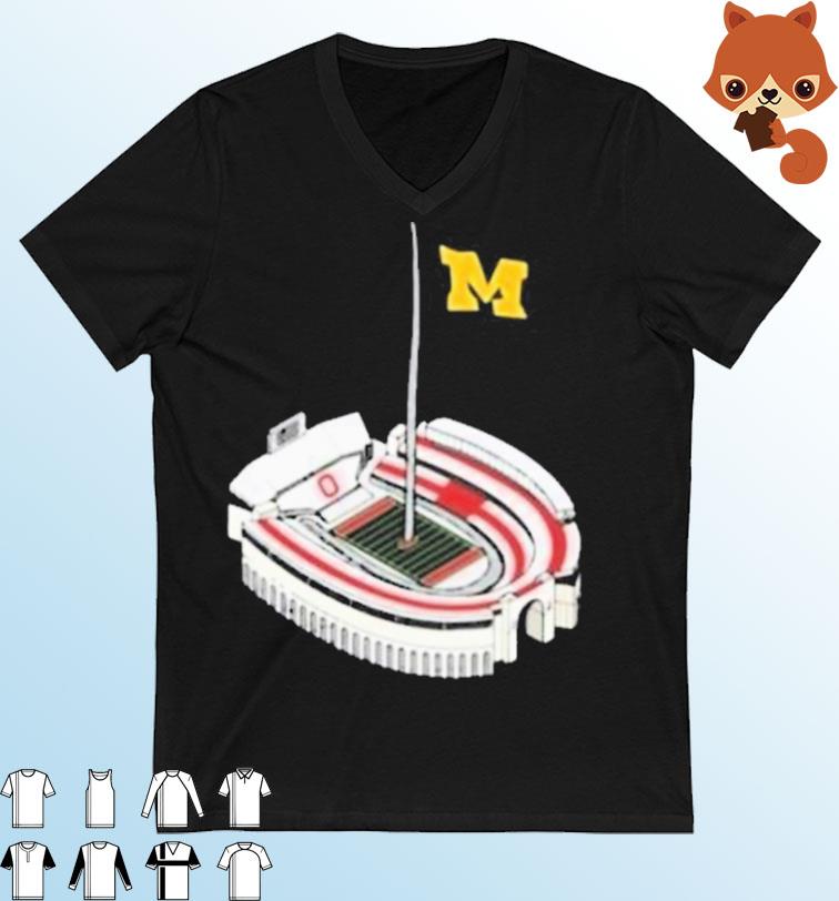 Michigan Wolverines Beat Ohio State Buckeyes Flag Pitch 45-23 Shirt