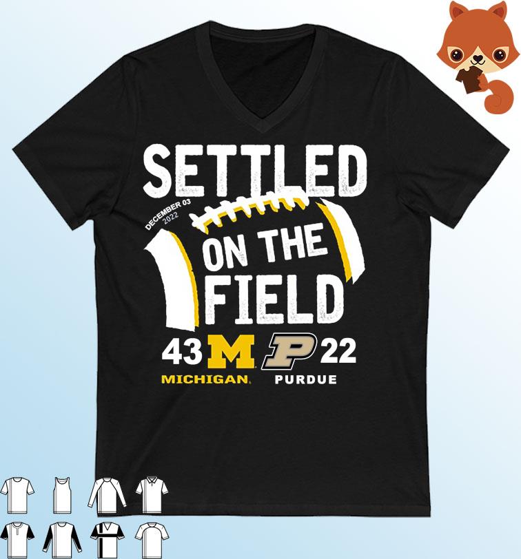 Michigan Wolverines Settled On The Field 2022 Big Ten Conference Champions Shirt