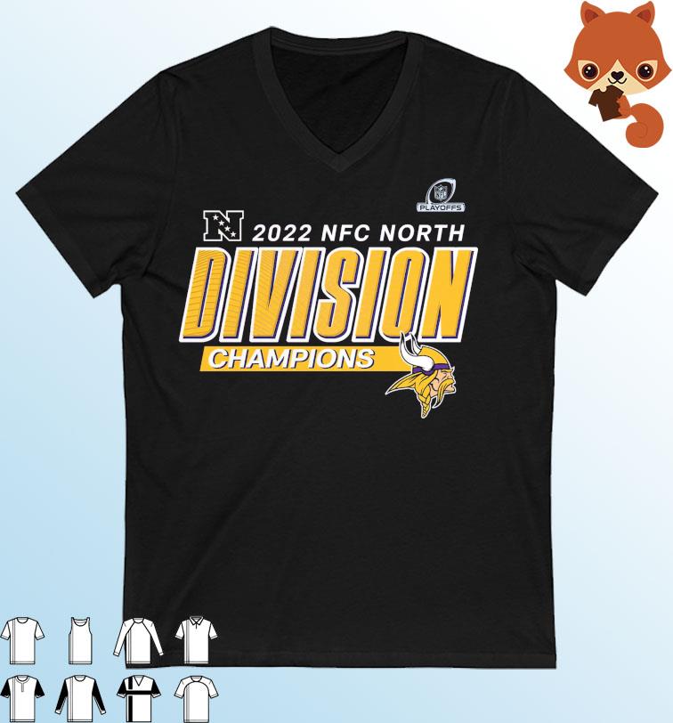 Minnesota Vikings 2022 NFC North Division Champions Divide & Conquer T-Shirt