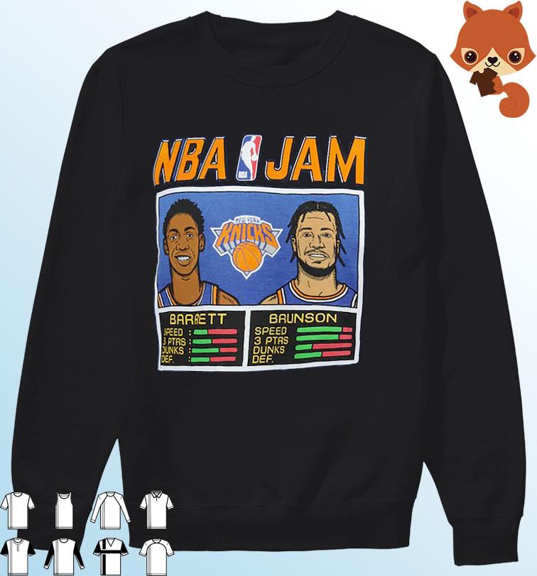 NBA Jam Knicks Barrett And Brunson Shirt, hoodie, sweater, long sleeve and  tank top