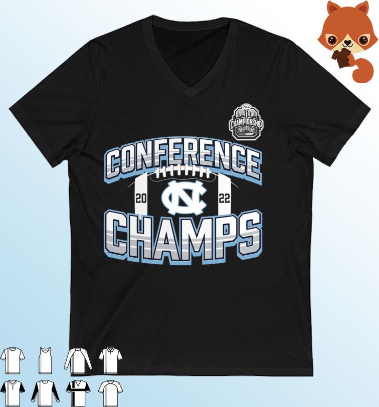 North Carolina Football 2022 ACC Subway Conference Champions Shirt