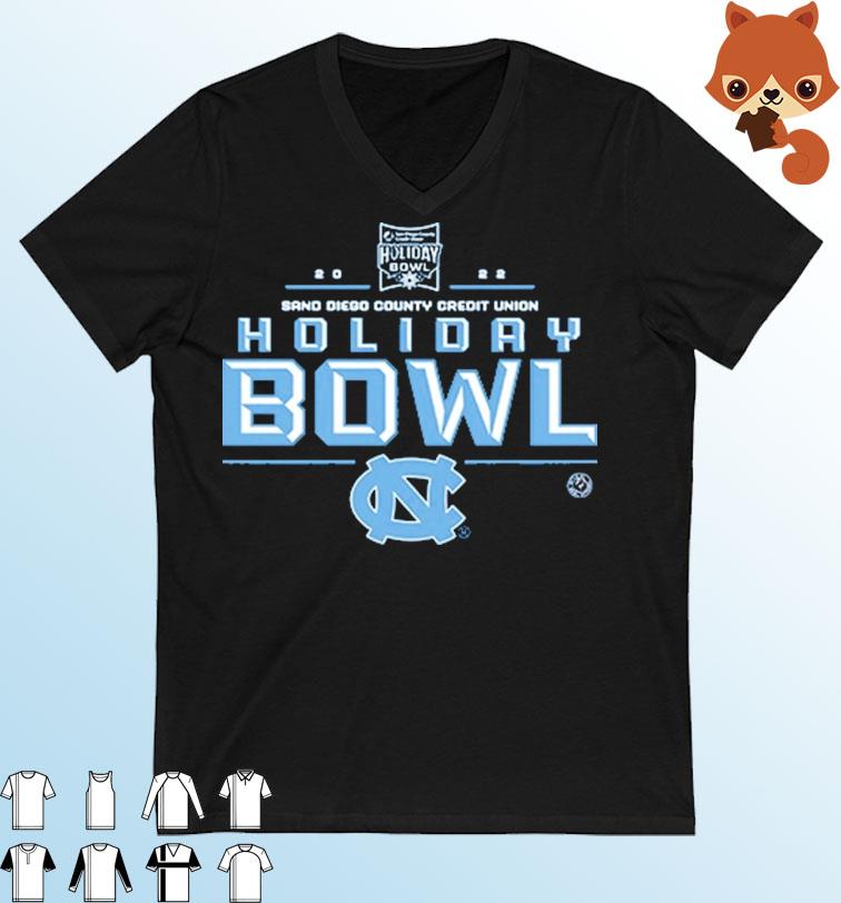 North Carolina Football 2022 San Diego County Credit Union Holiday Bowl Shirt
