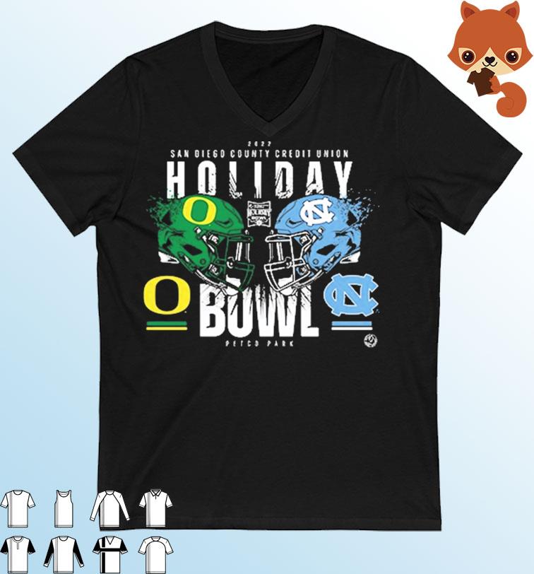 North Carolina Tar Heels vs Oregon Ducks Holiday Bowl 2022 Shirt