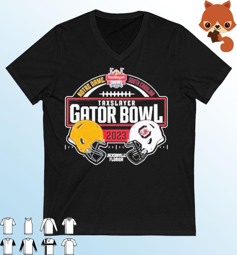 excepto por Embrión bisonte Notre Dame Vs South Carolina 2022 Taxslayer Gator Bowl T-Shirt, hoodie,  sweater, long sleeve and tank top