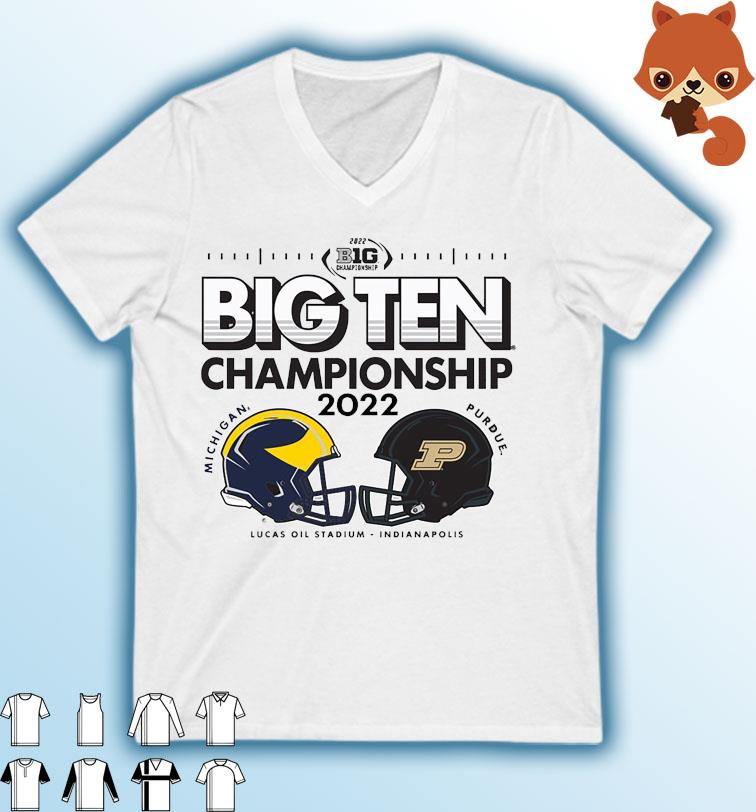 Official Big Ten Championship Game Matchup 2022 Michigan Vs Purdue Shirt