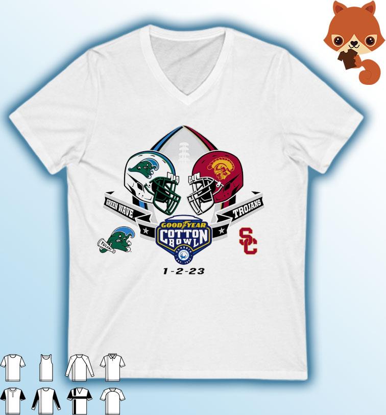 Official Tulane Vs USC 2023 Goodyear Cotton Bowl Shirt