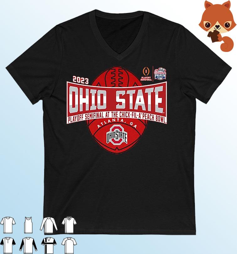 Ohio State Buckeyes 2023 CFP Semifinals Chick-fil-a Peach Bowl Shirt