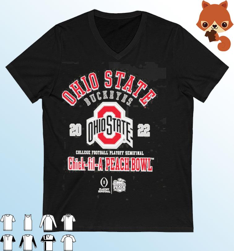 Ohio State Buckeyes CFP Semifinals Chick-fil-A Peach Bowl Bound 2022 Shirt