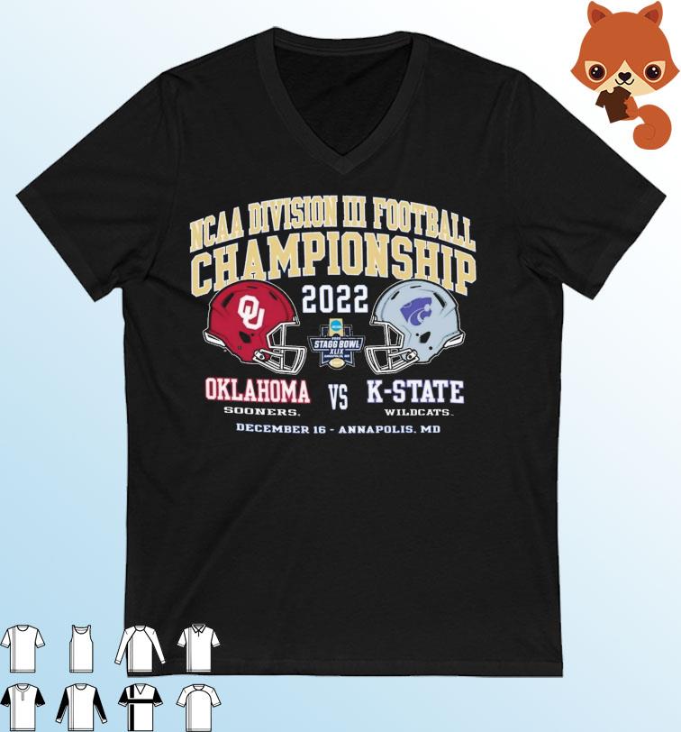 Oklahoma Sooners vs K-State Wildcats NCAA Division III Football Championship 2022 Shirt