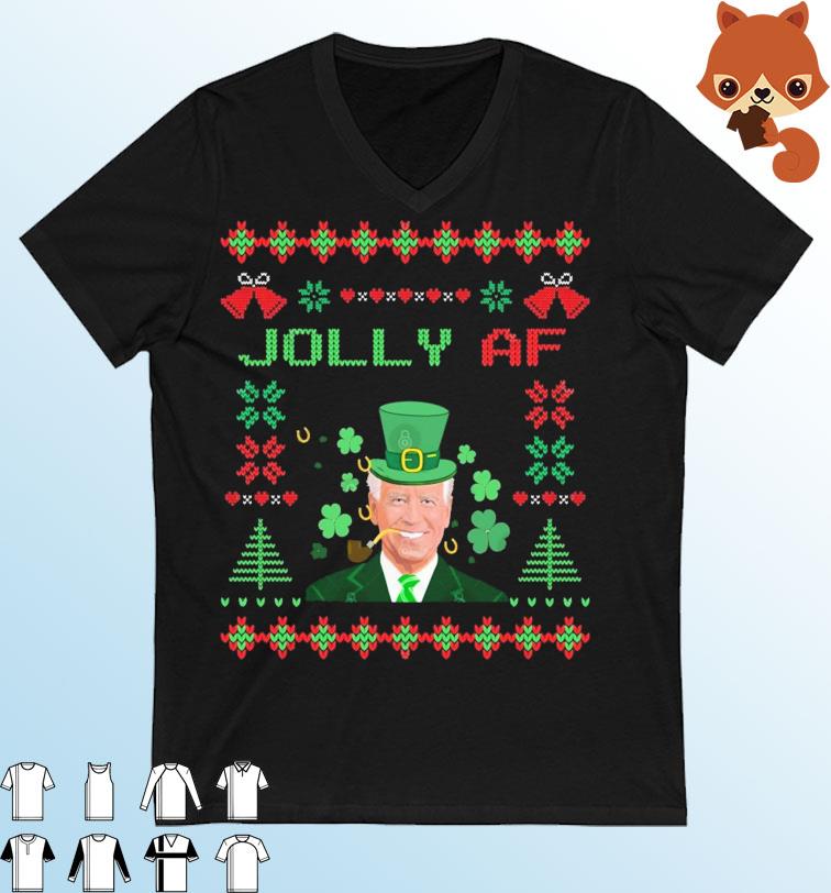 Santa Biden Jolly AF Ugly Christmas Shirt
