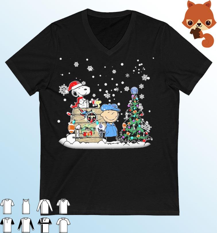 Santa Snoopy Peanuts Characters Tennessee Titans Christmas Shirt