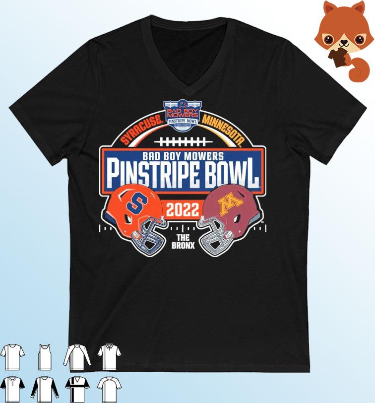 Syracuse Orange Vs Minnesota Golden Gophers 2022 Pinstripe Bowl Match-up Shirt