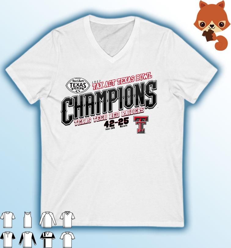 Taxact Texas Bowl Champions Texas Tech Red Raiders shirt