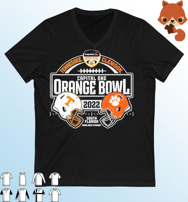 Tennessee Volunteers Vs Clemson Tigers Orange Bowl 2022 South Florida Shirt