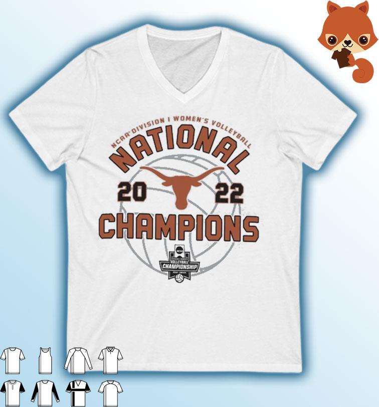 Texas Longhorns 2022 Women's Volleyball National Champions Locker Room T-Shirt
