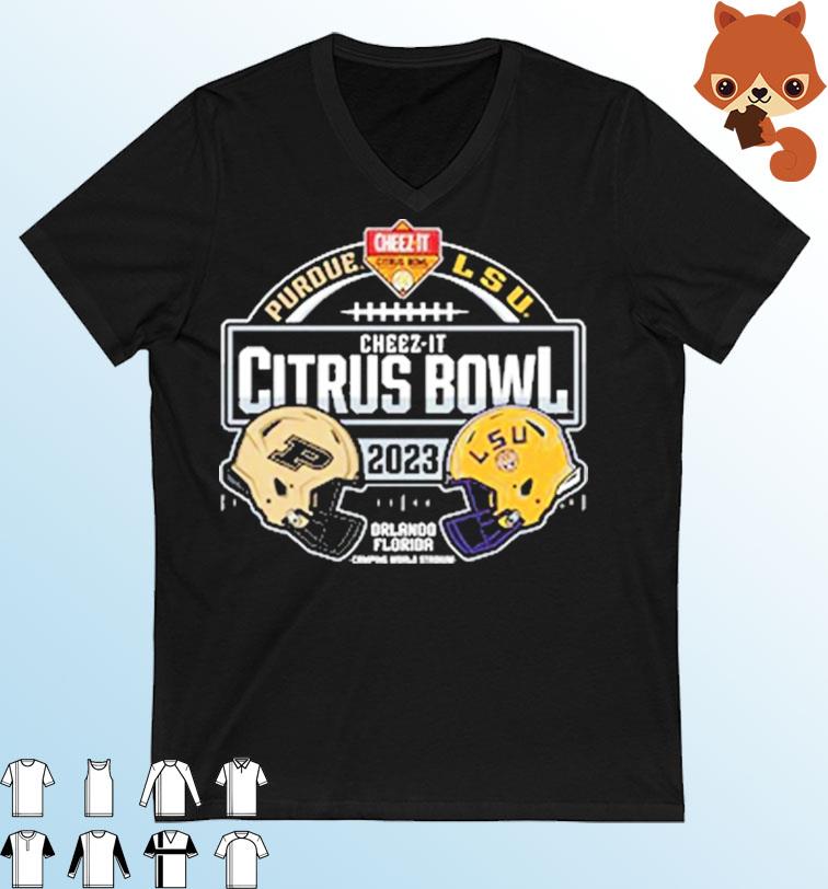 The Purdue vs LSU 2023 Citrus Bowl Head to Head T-Shirt