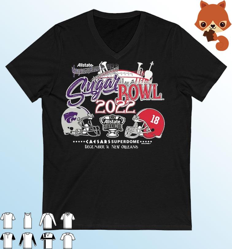 The Superdome K-state Wildcats vs Alabama Crimson Tide Allstate Sugar Bowl 2022 Shirt