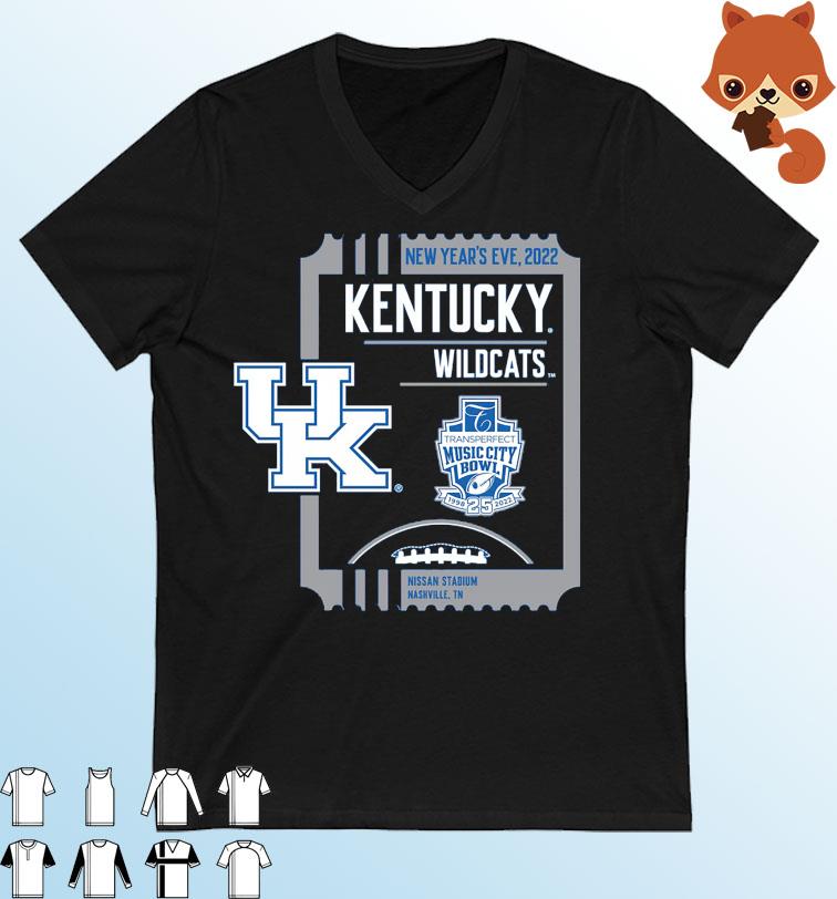 The University Of Kentucky 2022 TransPerfect Music City Bowl Shirt