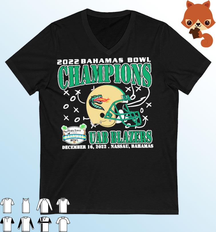 UAB Blazers Champions December 16th 2022 Bahamas Bowl Nassau T-Shirt