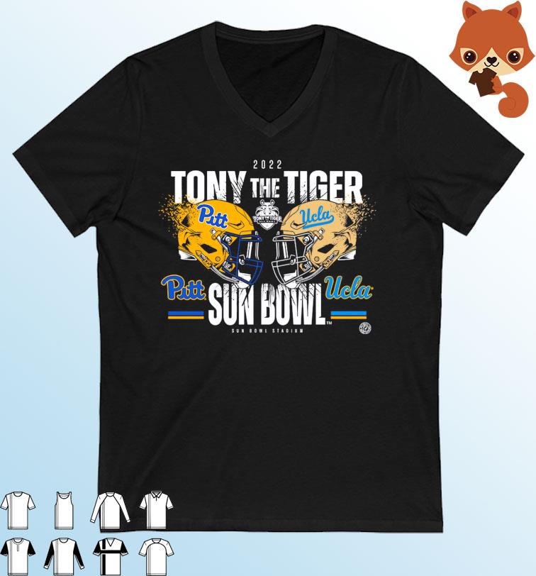 Ucla Bruins Vs Pittsburgh Panthers Tony The Tiger Sun Bowl 2022 Match-up Shirt