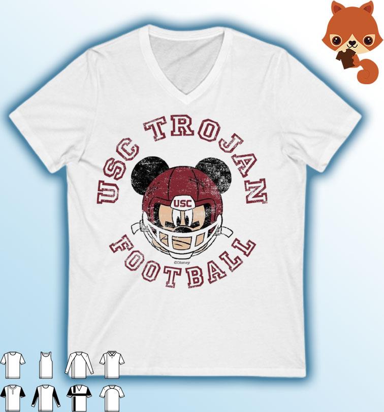 USC Trojans Men's Disney Slot Cross Mickey Dyed Ringspun T-Shirt