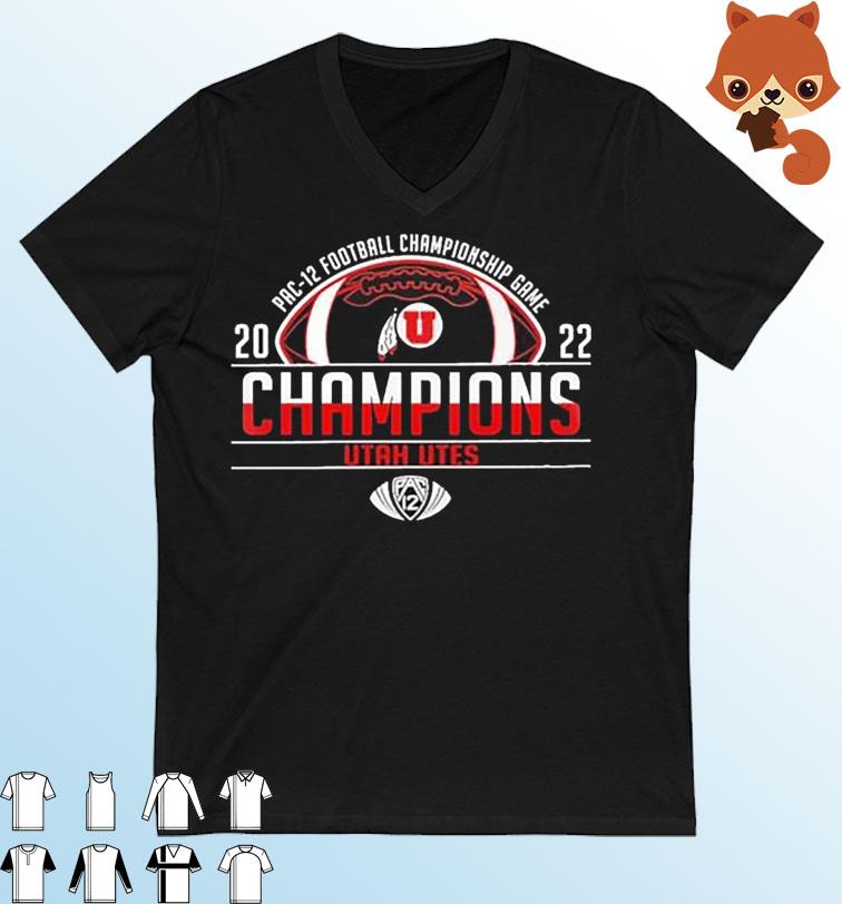 Utah Utes Champions PAC-12 Football Championship Game 2022 Shirt