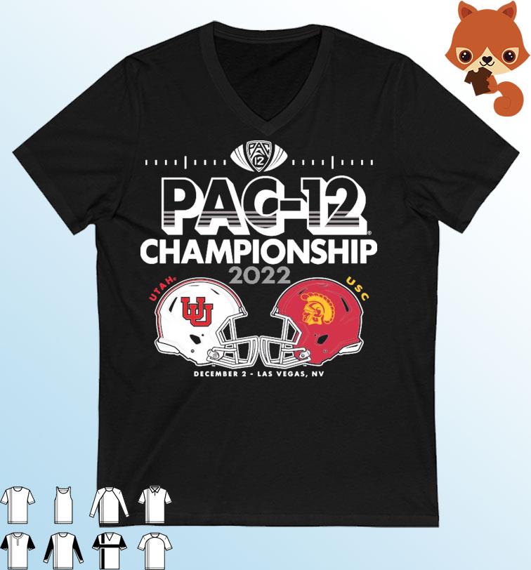 Utah utes vs USC Trojans 2022 Pac-12 Football Championship Game Duel T-Shirt