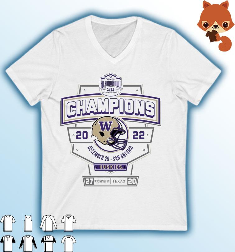 Washington Huskies Valero Alamo Bowl 2022 Champions Shirt
