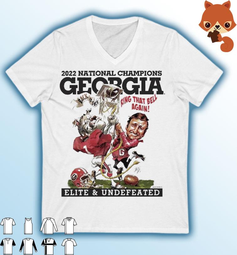 2022 National Champions Georgia Bulldogs Back To Back Ring That Bell Again Shirt