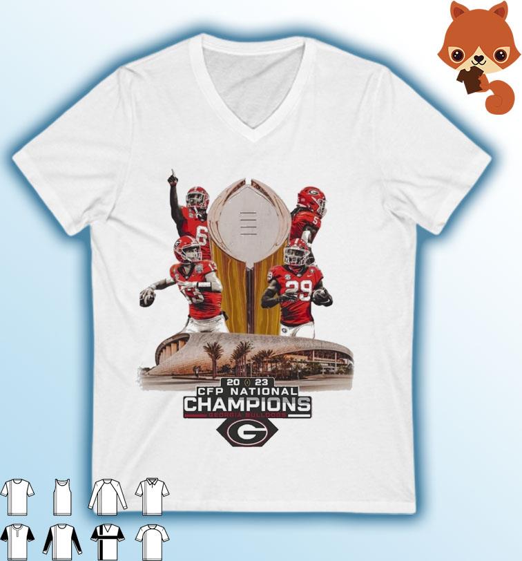 2023 CFP National Champions Georgia Bulldogs Sofi Stadium Shirt