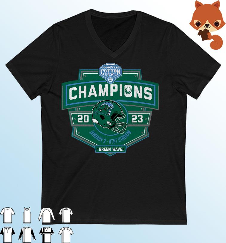 2023 Cotton Bowl Champions Green Wave Shirt