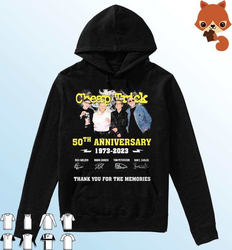 Cheap Trick 50th Anniversary 1973 – 2023 Thank You For The Memories Hoodie.jpg