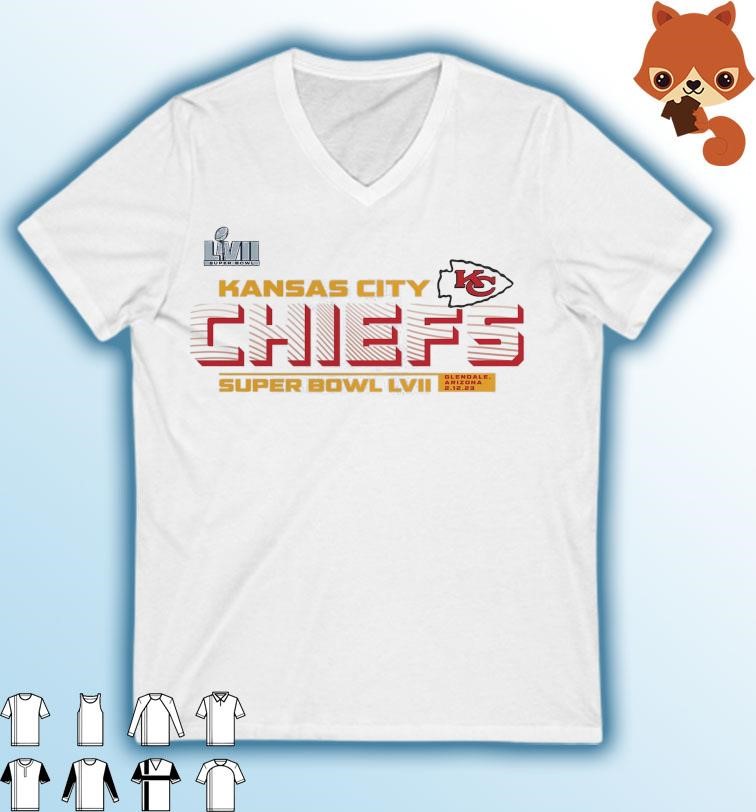 Kansas City Chiefs Super Bowl LVII Vivid Striations T-Shirt