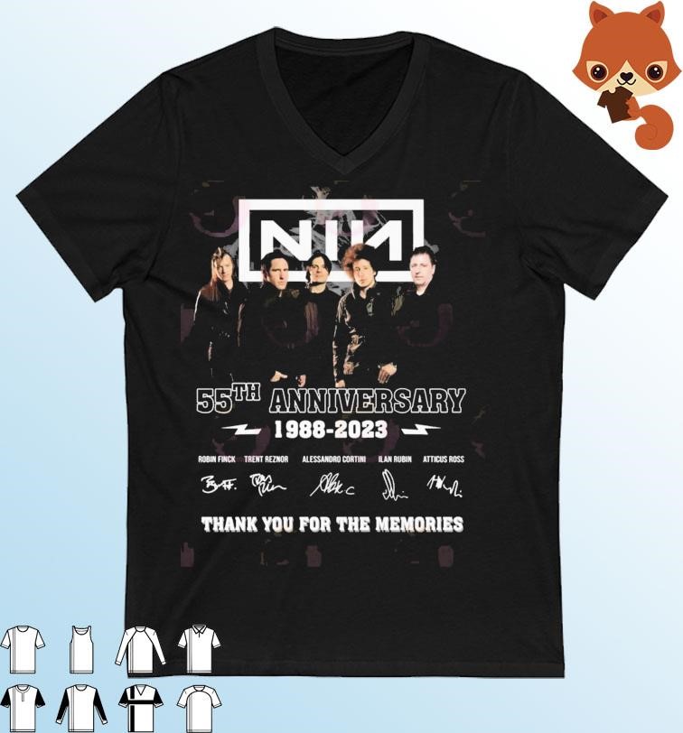 Nine Inch Nails 55th Anniversary 1988 – 2023 Thank You For The Memories Shirt