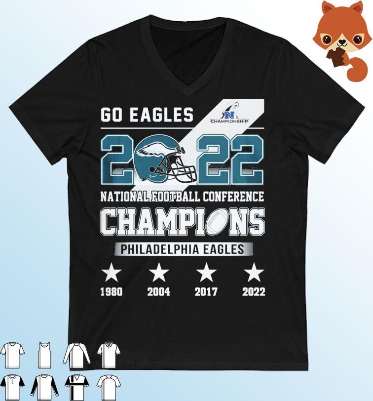 Philadelphia Eagles 2022 National Football Conference Champions Go Eagles Shirt