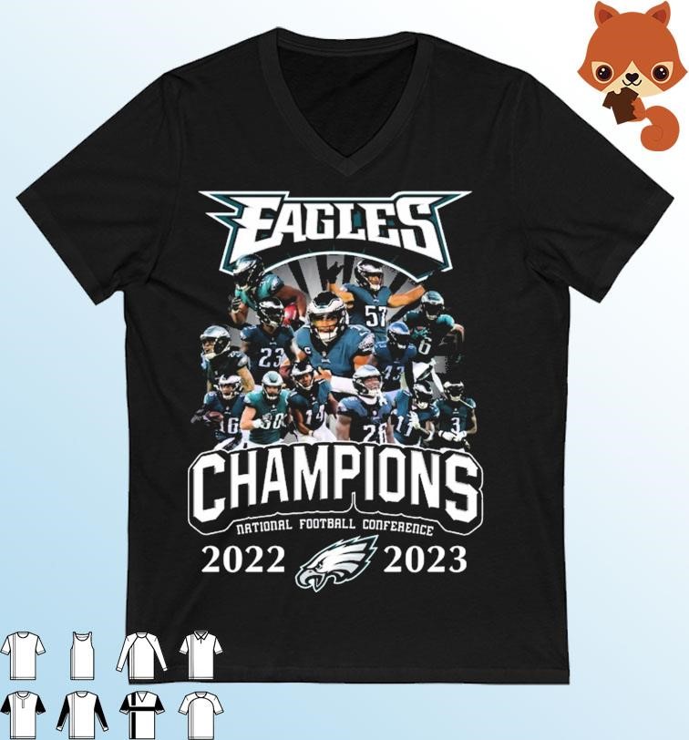 Philadelphia Eagles Champions National Football Conference 2022-2023 Super Bowl LVII Shirt