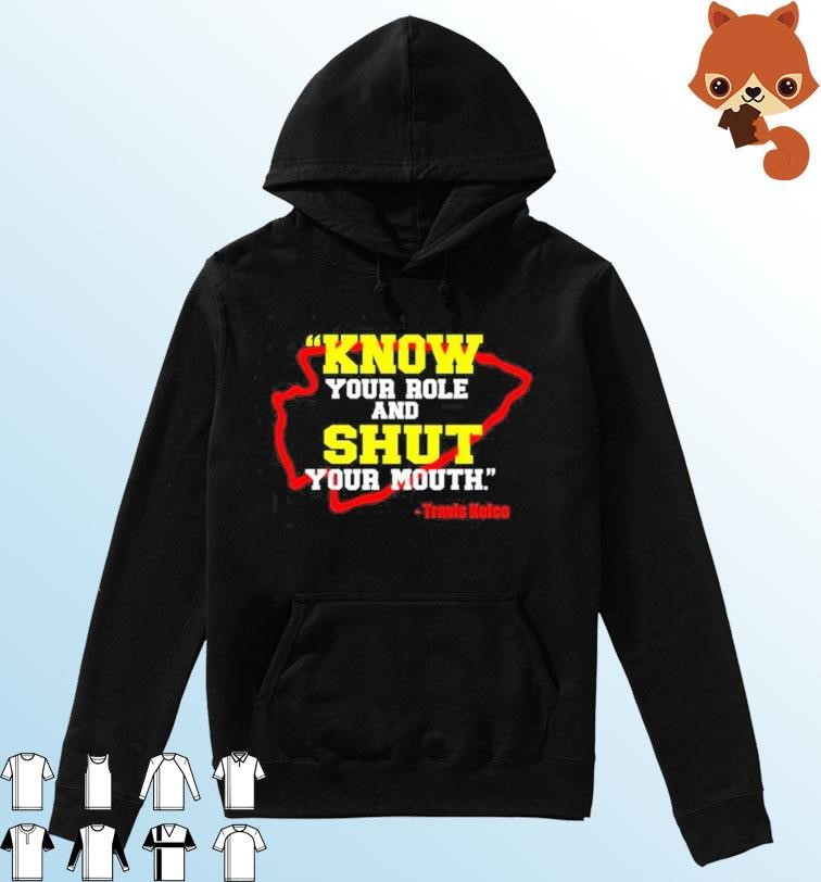Travis Kelce - Know Your Role and Shut Your Chiefs Super Bowl shirt Hoodie.jpg