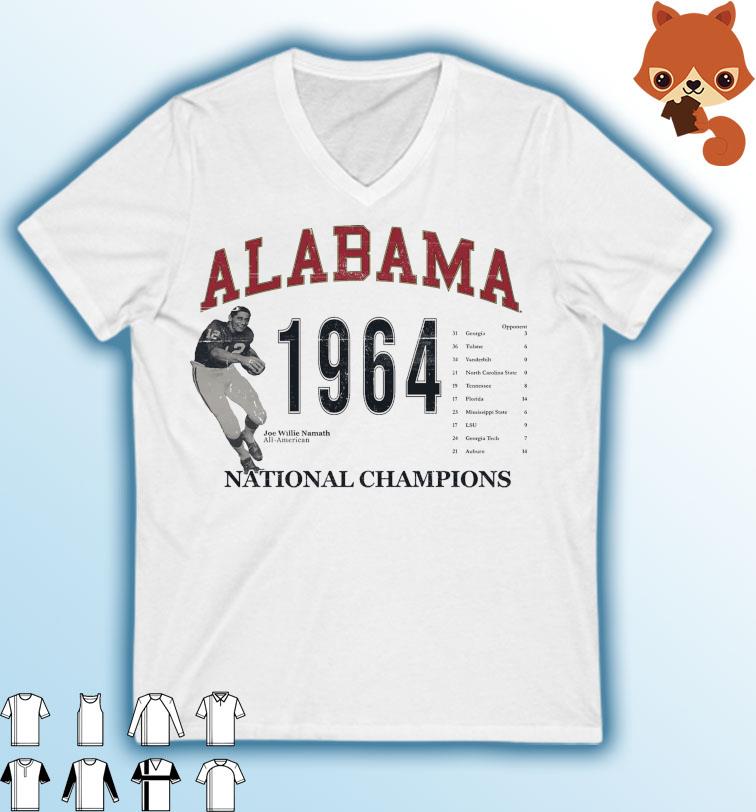 Alabama Crimson Tide 1964 National Champions Shirt