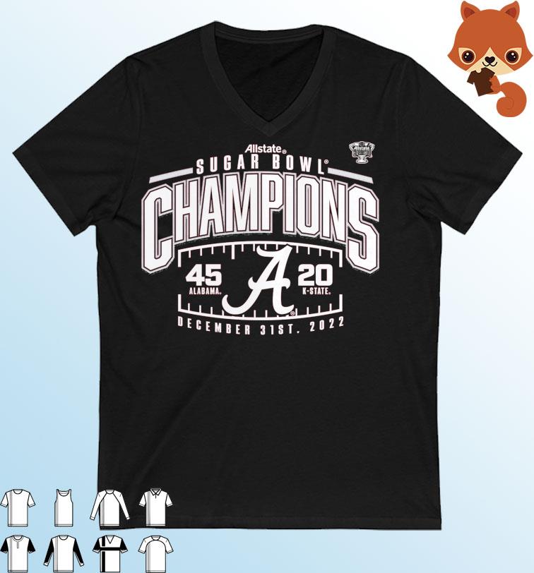Alabama Crimson Tide 2022 Sugar Bowl Champions Score T-Shirt