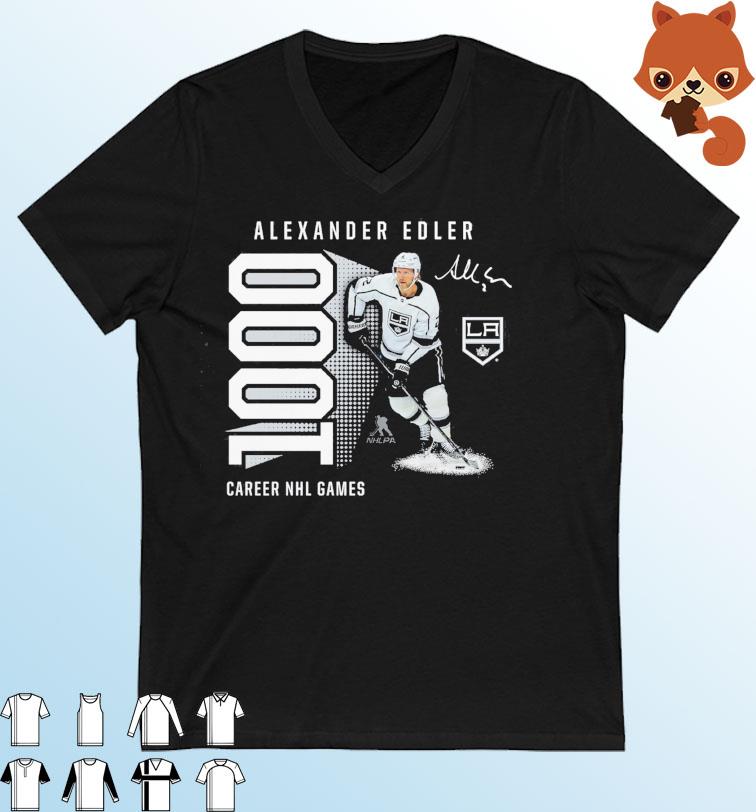Alexander Edler Los Angeles Kings 1,000 Career Games Signature Shirt