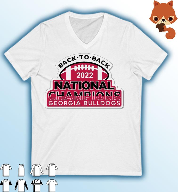 Back-To-Back 2022 National Champions Georgia Bulldogs Shirt