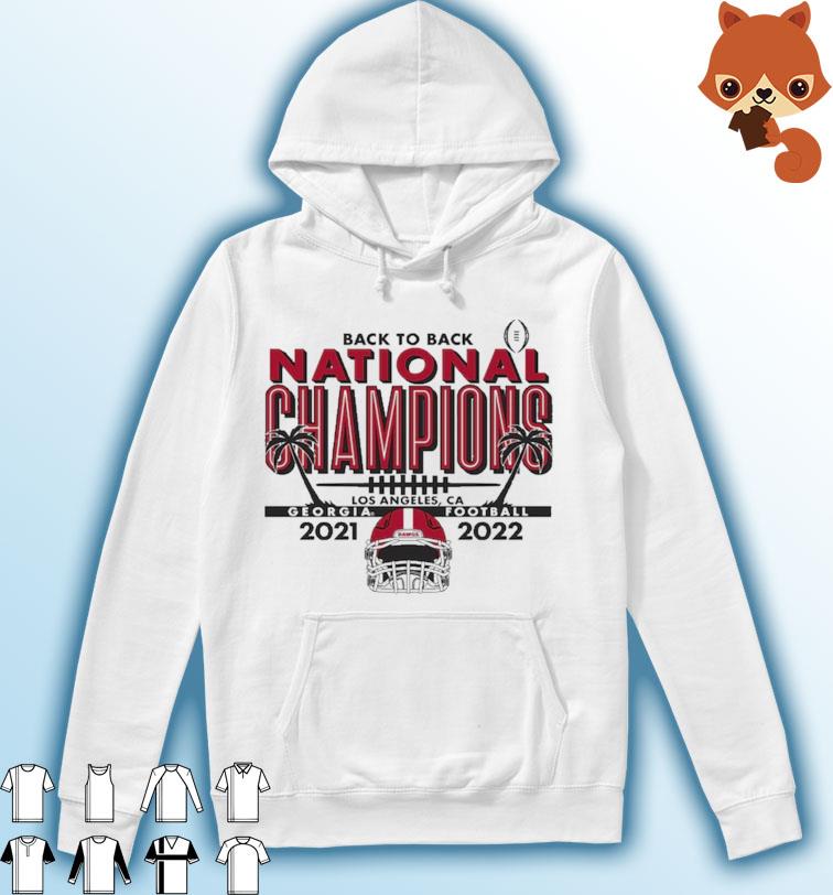 Back-To-Back National Champions Georgia Bulldogs 2021-2022 Shirt Hoodie