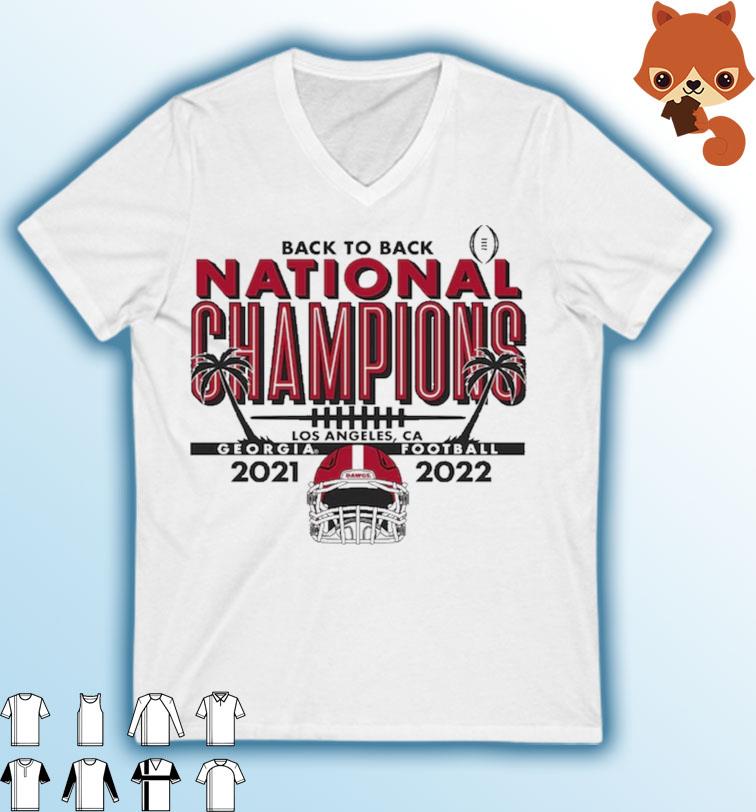 Back-To-Back National Champions Georgia Bulldogs 2021-2022 Shirt