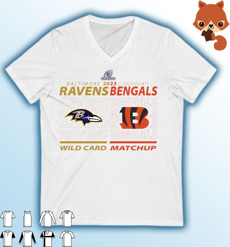 Baltimore Ravens Vs Cincinnati Bengals 2022-23 AFC Wild Card Matchup Shirt